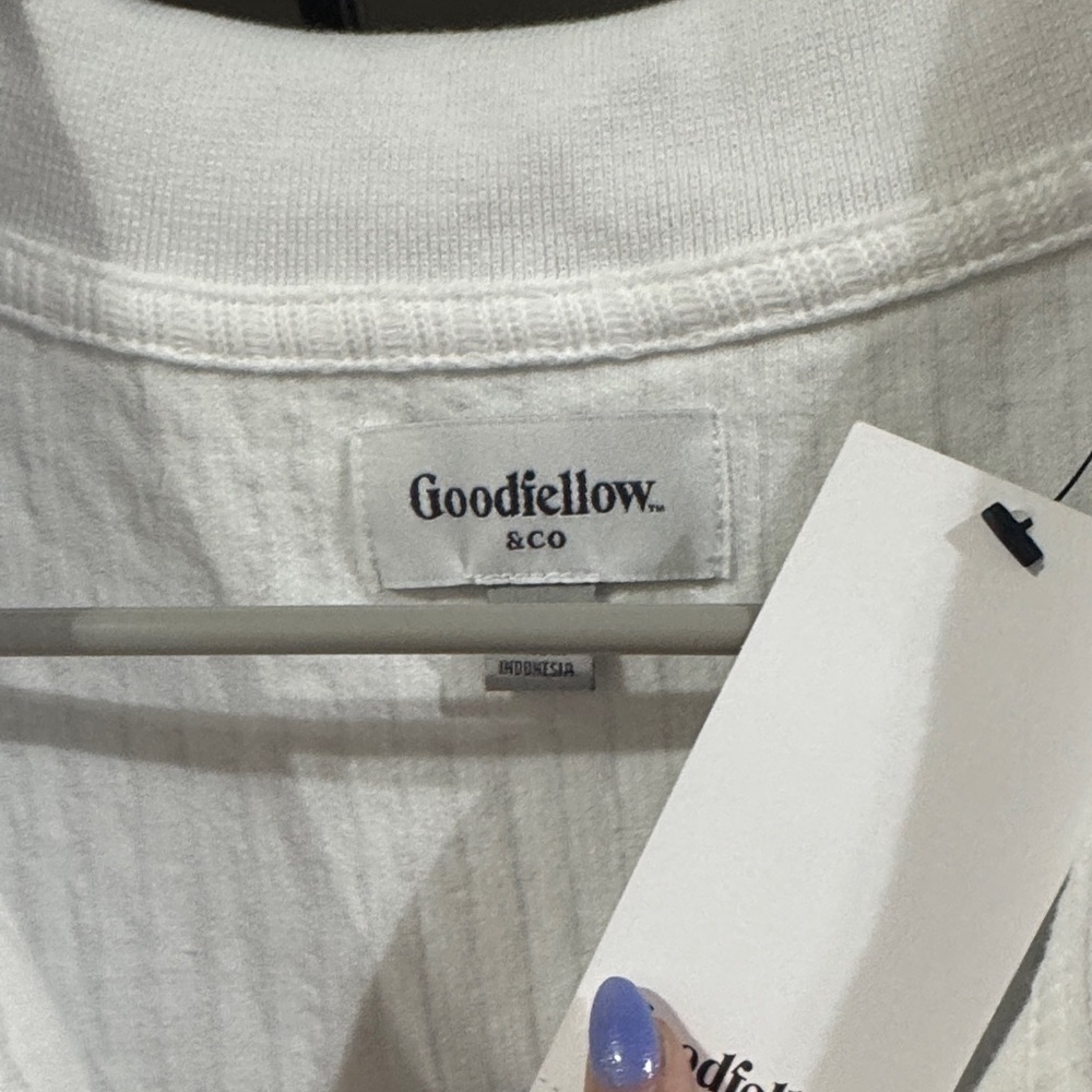 Size XL Goodfellow & Co white Polo Shirt - Picture 3 of 6